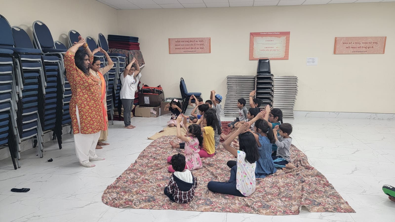 Camp participants enjoying activities