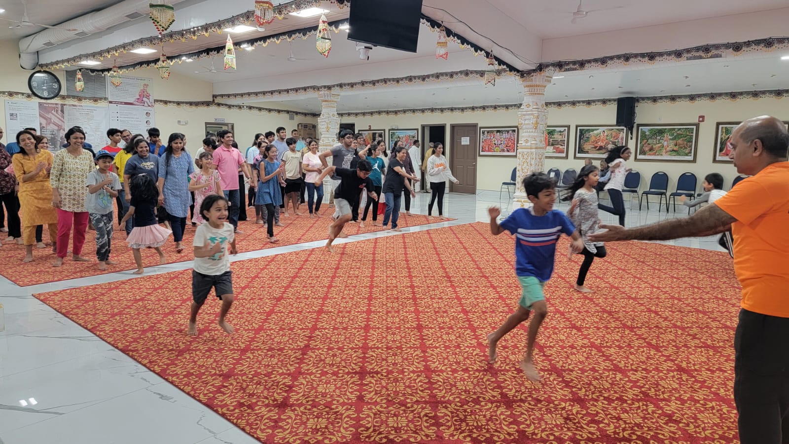 Cultural celebration at camp