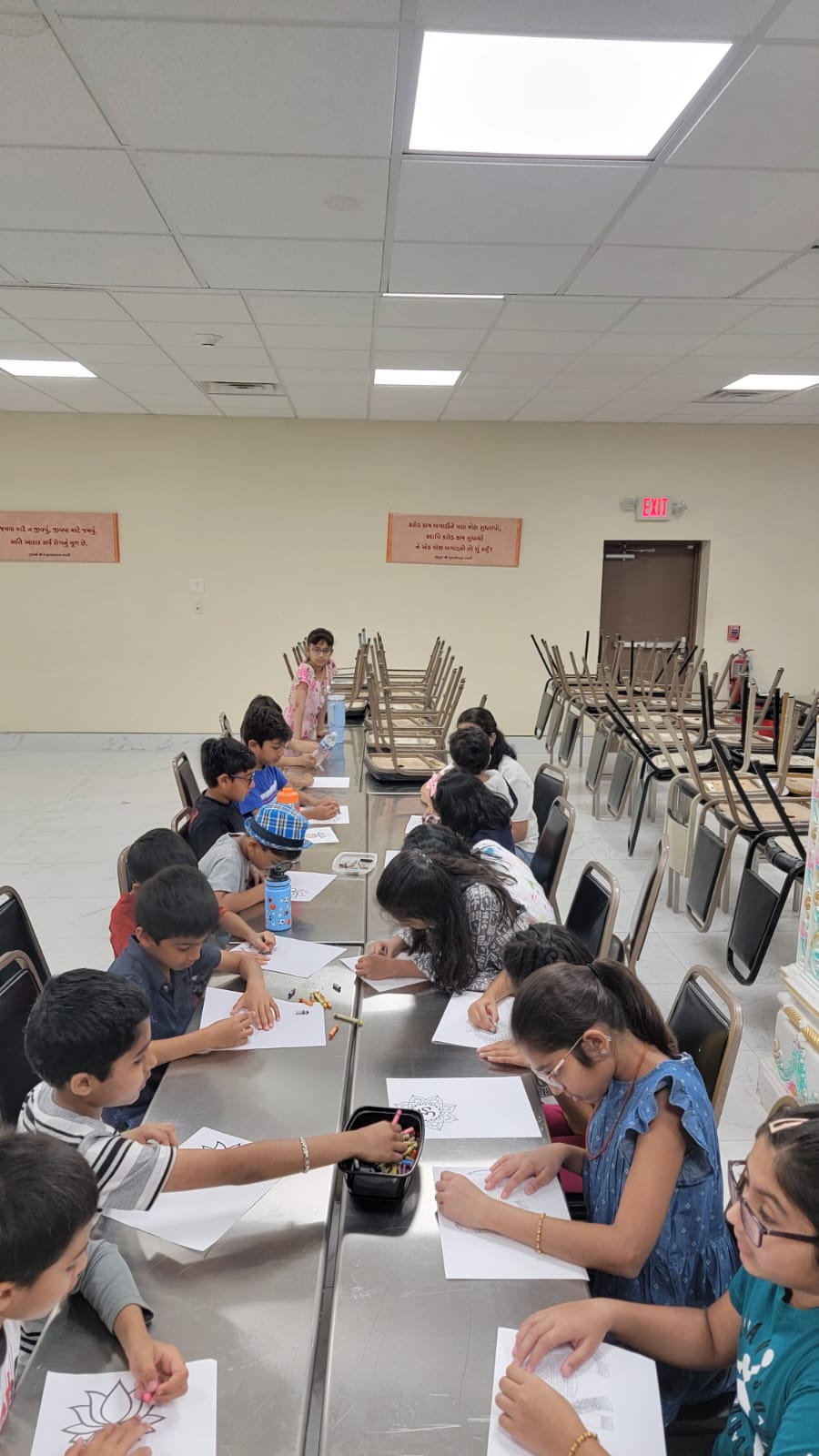 Camp participants in action