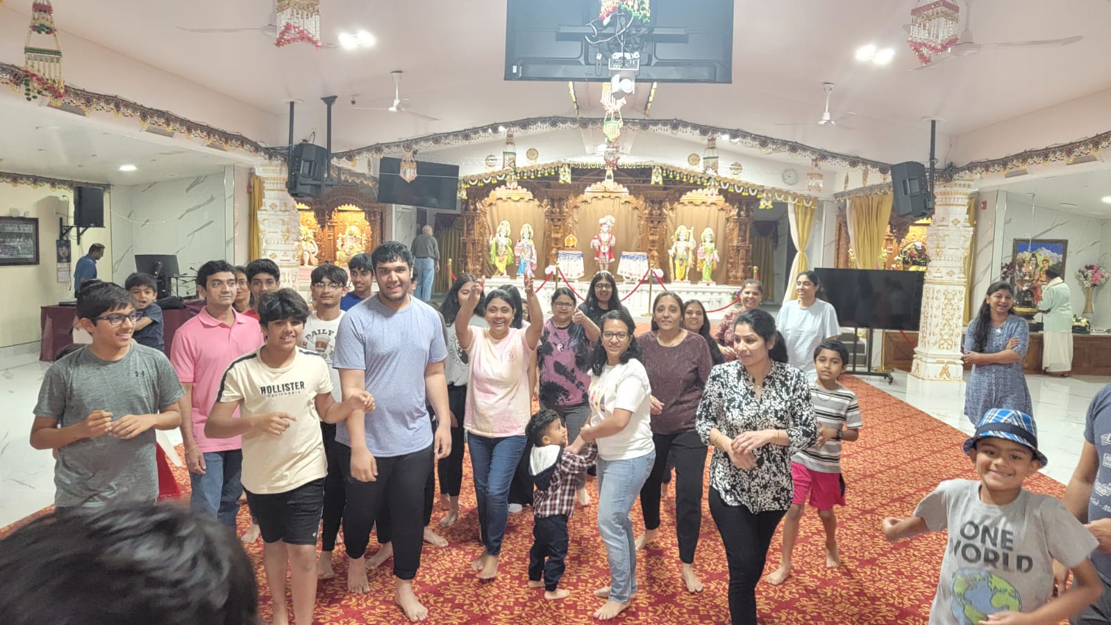 Family bonding at camp