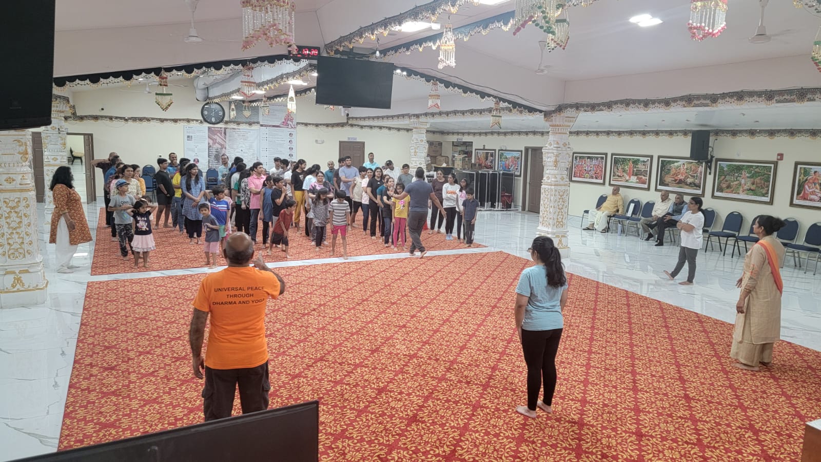 Camp participants engaging