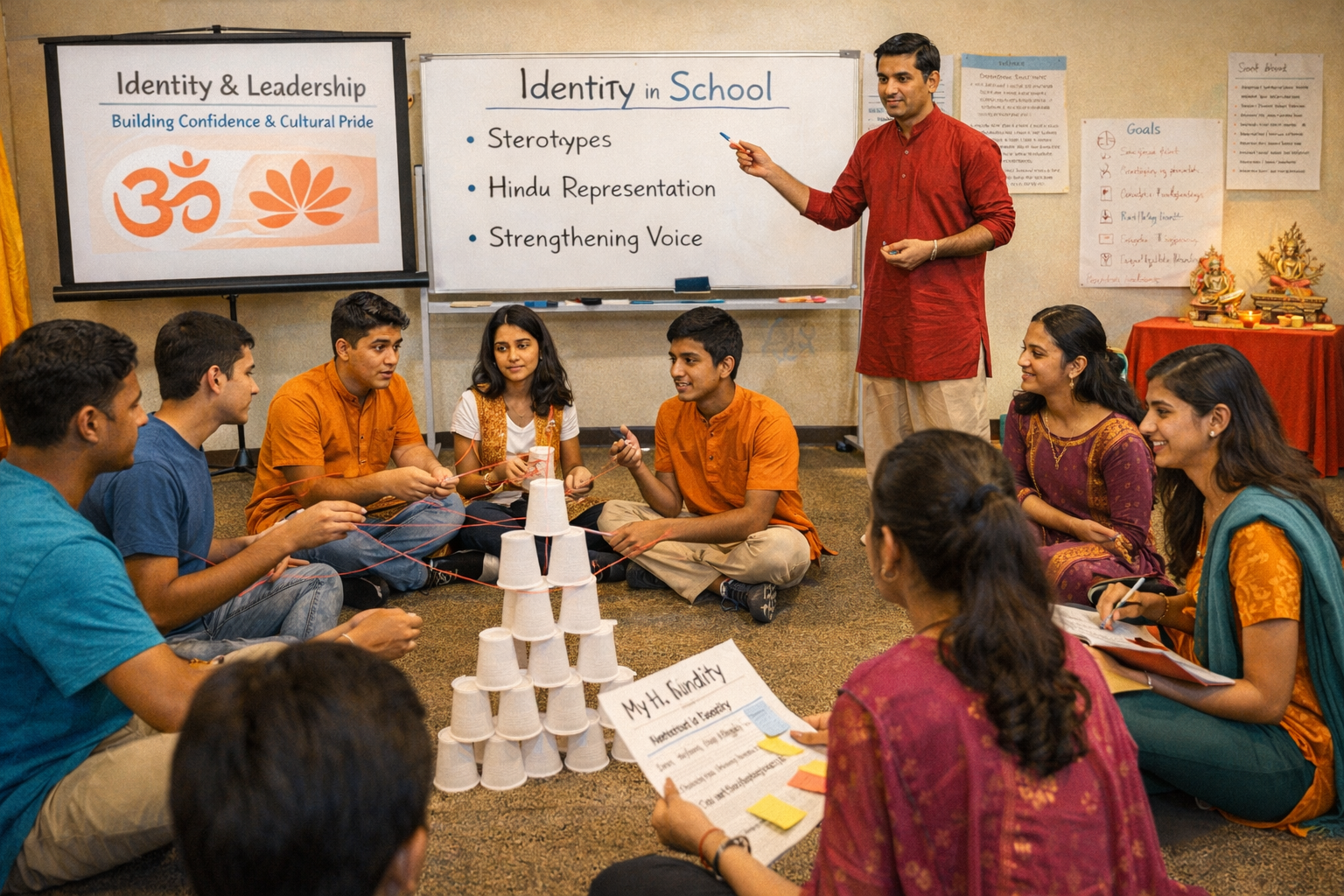Teenagers at Hindu Heritage Camp